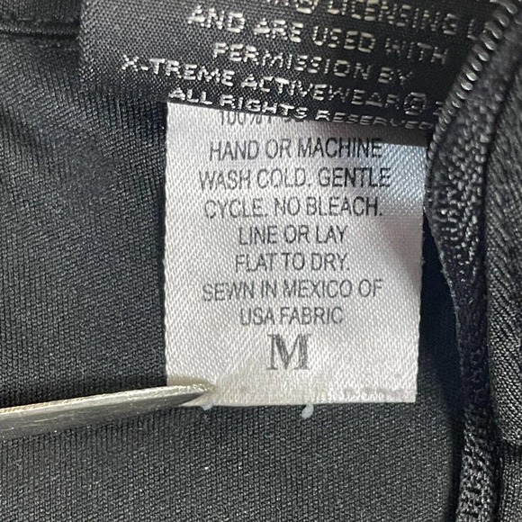 Gold's Gym Shirt Adult Medium Black Mock Neck Logo Long Sleeve Performance Women - Picture 8 of 10